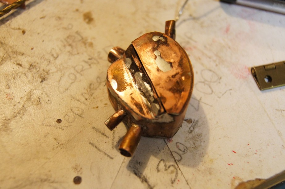 copper, metal, steampunk, box, art, handmade, hand made, solder