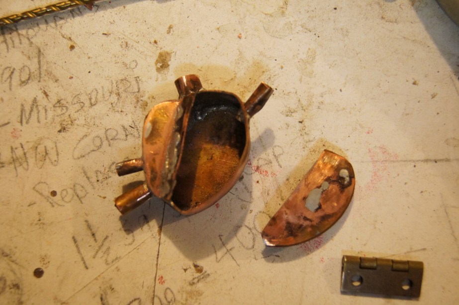 copper, metal, steampunk, box, art, handmade, hand made, solder